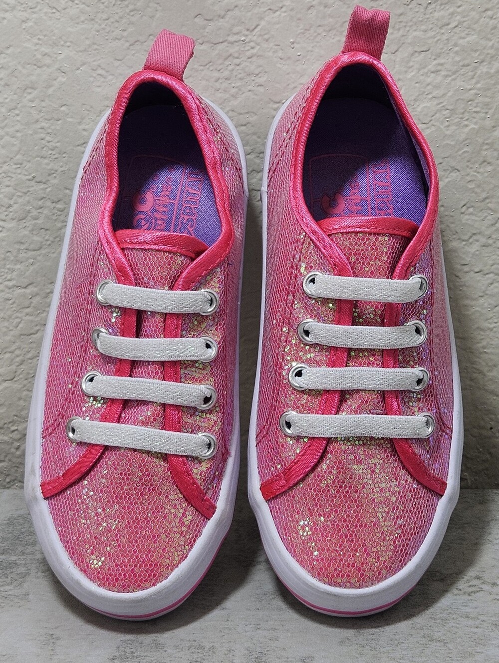 Disney Store Doc McStuffins Pink Glitter Costume Shoes Slip-On Sneakers